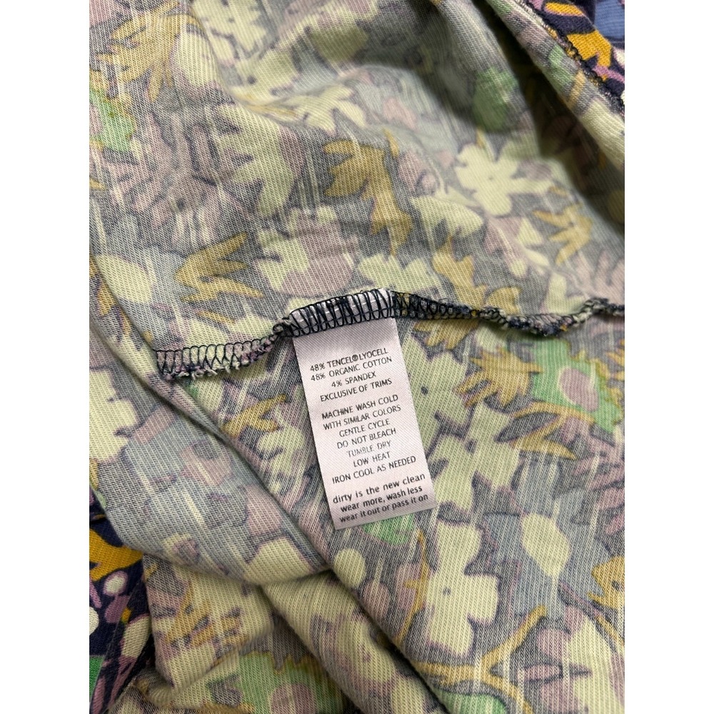 Toad&Co Rosemarie Dress Size M Floral Cap Sleeve Tencel Organic Cotton a1 - Picture 5 of 11